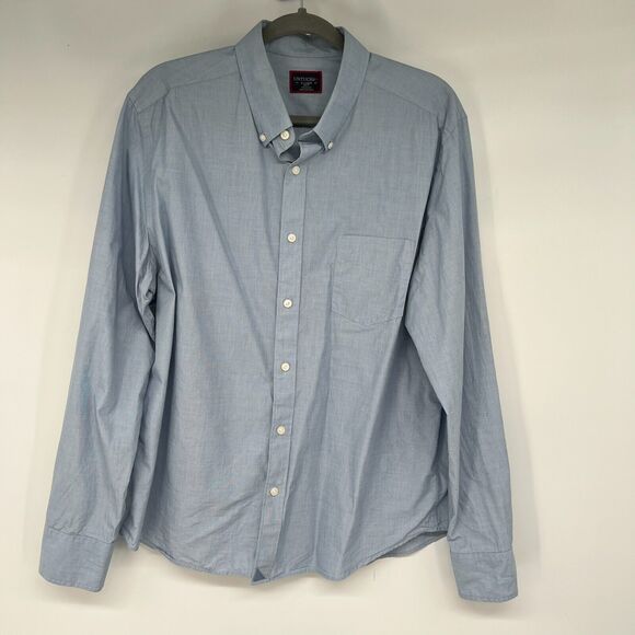 Untuckit Alvaro Shirt Mens XL Blue Slim Fit Button Up Long Sleeve Office Career - Picture 1 of 8